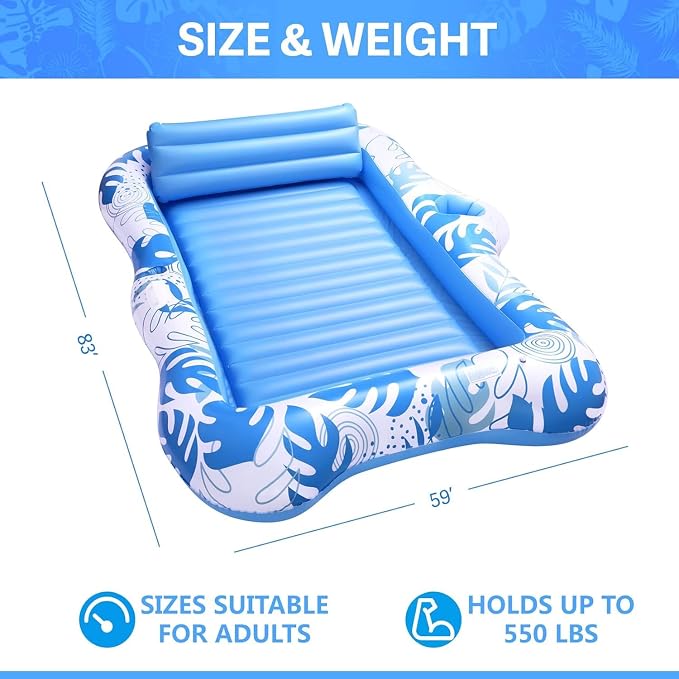 Inflatable Pool Float for Adults