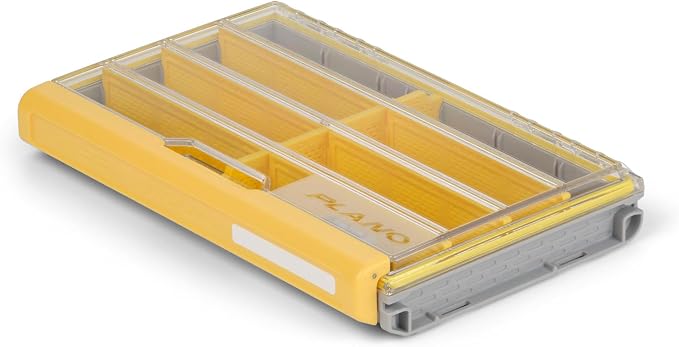 Plano EDGE Flex 3600 Tackle Storage, Includes 38 Flex Dividers, Gray and Yellow, Customizable Waterproof Tackle Box Organization, Rustrictor Rust-Resistant Technology