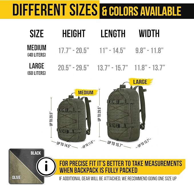 M-Tac Backpack Rain Cover Waterproof - Bag Rain Cover - for Hiking Travel Camping Military