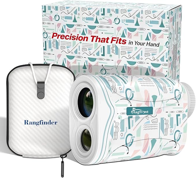 Range Finder Golf Rangefinder with Slope, 1200 Yards Golf Range Finder, 6X Magnification, Flag Locking Vibration, Must Accessories for Golfer