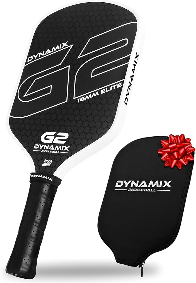 Carbon Fiber Pickleball Paddle 16mm G2, USAPA Approved Raw Carbon Gen2, Pro-Grade Thermoformed Pickleball Racket, Elite Pickle-Ball Paddle for Control, Power & Spin