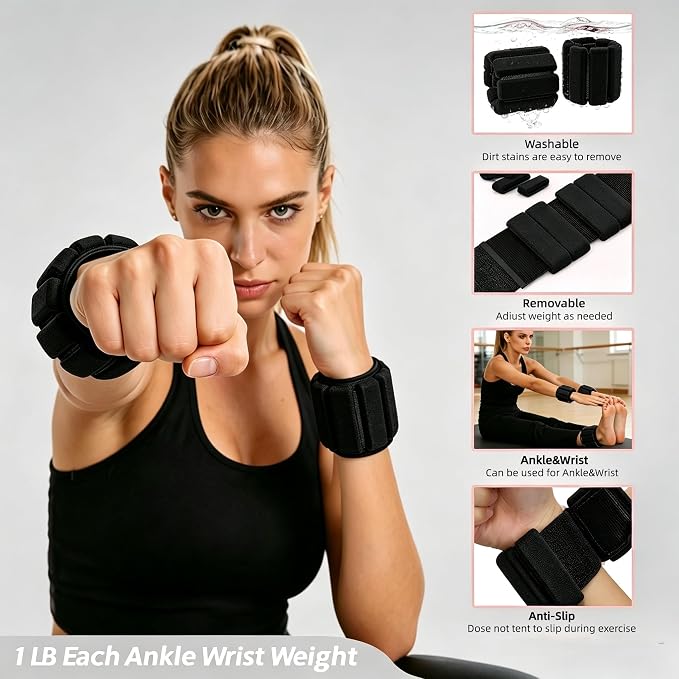 Pilates Equipment Kit for Home Workout,Pilates Ring and Ball Set,Pilates Essentials Accessories Kit for Women with Core Sliders,Adjustable Ankle Wrist Weight,Exercise Resistant Bands