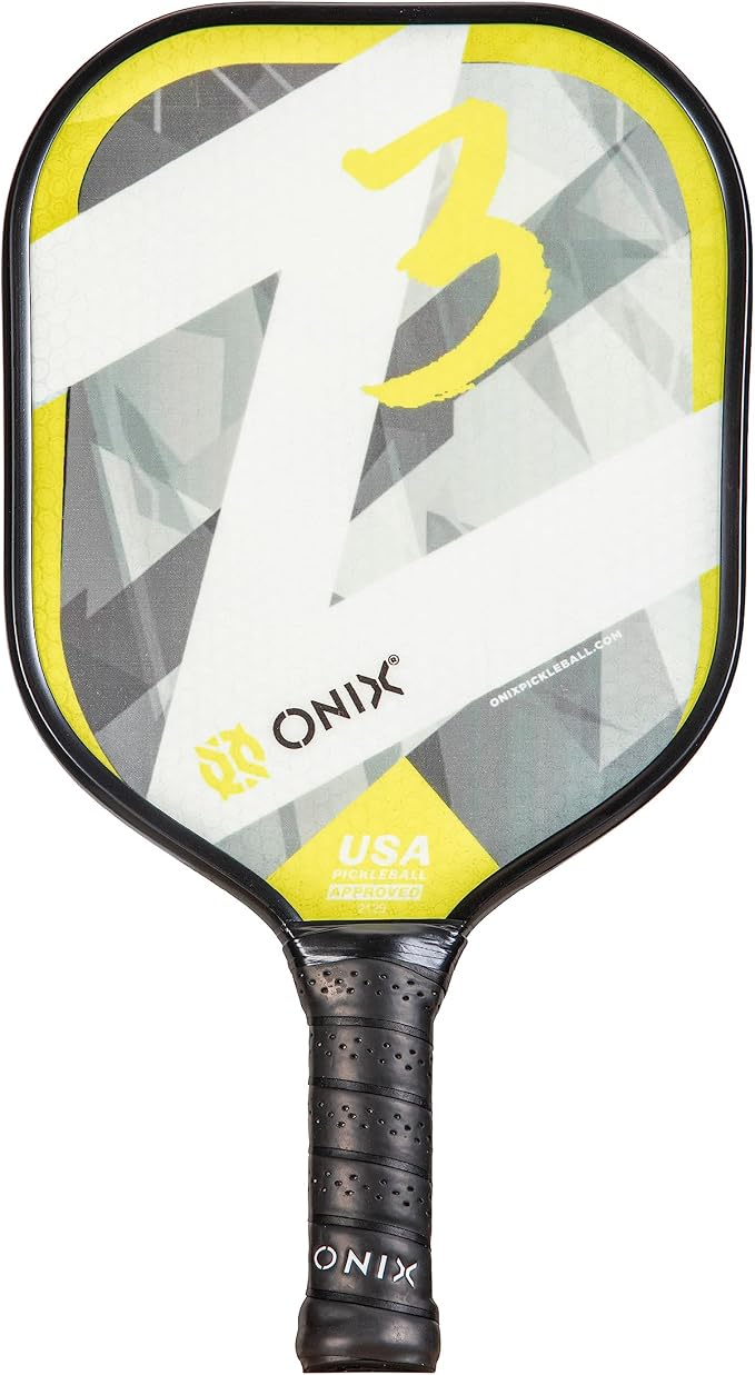 Onix Graphite Z5 Carbon Fiber Pickleball Paddle with Wide-Body Shape, Honeycomb Core & Graphite Face