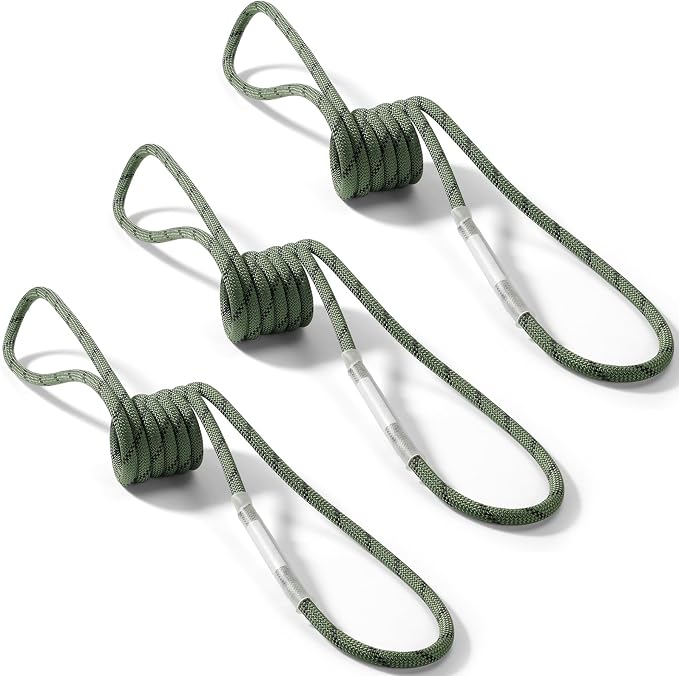 1/4 Inch Pre-Sewn Prusik Loop 47 Inch, Premium Aramid Nylon Hybrid Cord 12kN, Superior Heat Abrasion Resistant Rope Loop for Arborist Rescue Outdoor Rigging