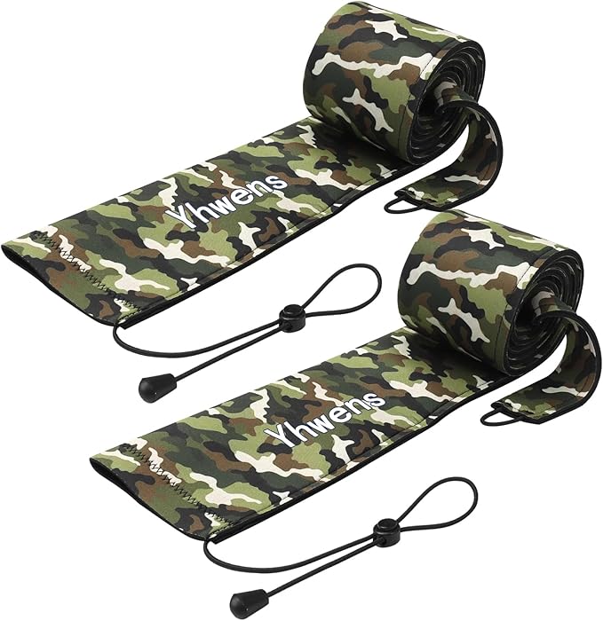 Neoprene Fishing Rod Sleeve Rod Sleeves Fishing Pole Sleeve Rod Socks for Fishing Poles Rod Cover Rod Protector Durable for Casting Spinning Trolling Sea Fishing Rod Storage
