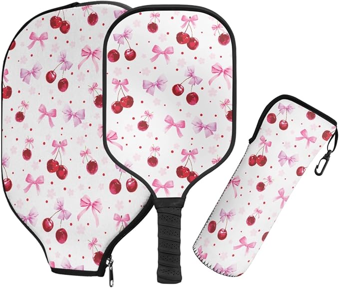 Pickleball Paddles Set 3PCS Pickleball Paddle Case Pickleball Racket Pickleball Bag Ideal for Beginners Gifts