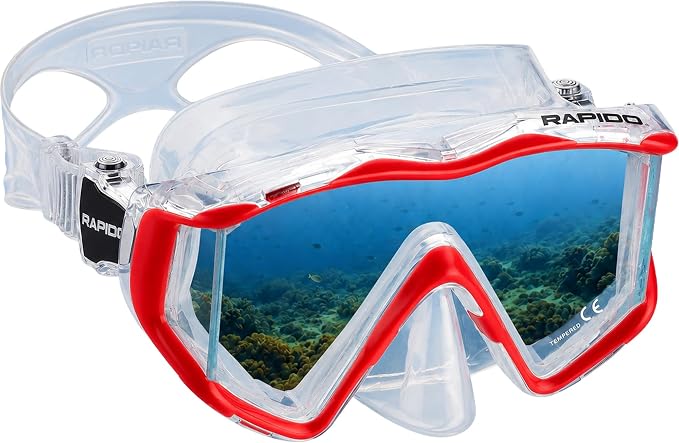 Rapido Clareza Three Lens Mask and Snorkel Combo