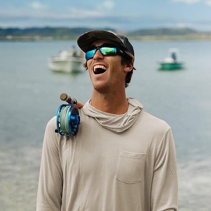 Free Fly Men's Lightweight Hoodie - UPF 20+ Sun Protection Hoodie for Men - Breathable Long Sleeve Sun Shirt for Fishing