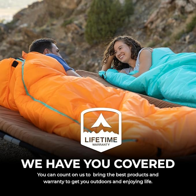 Teton Celsius Regular, 25F, 20F, 0F Degree Sleeping Bags, All Weather Bag for Adults and Kids, Camping Made Easy and Warm, Travel Sack Included
