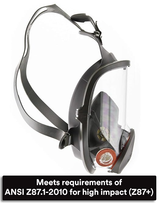 3M 6800 Full Facepiece Reusable Respirator, Medium, Gray