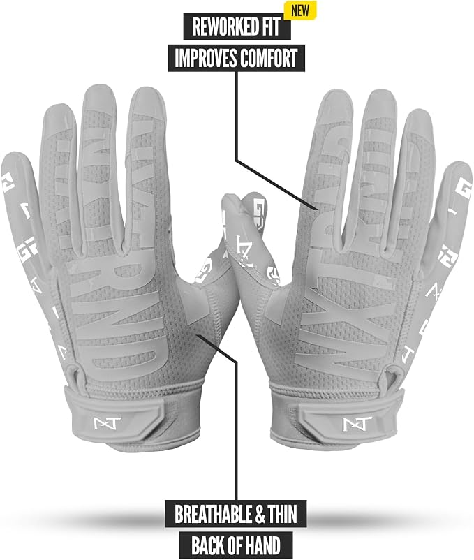 Nxtrnd G2 Pro Football Gloves, Men's Ultra Sticky Elite Receiver Gloves
