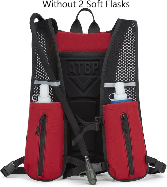 Running Hydration Vest Pack Tactical 3L Water Bladder Backpack Bag for Cycling Marathon Hiking Daypack Men & Women