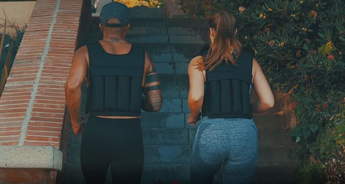 RUNmax 20LBS - 150LBS Adjustable Weighted Vest Wtih Shoulder Pads Option for Men and Women