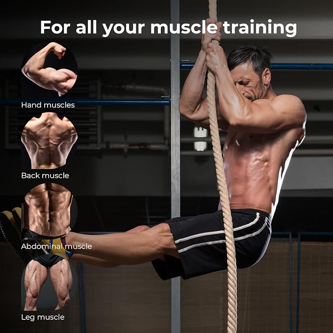 Climbing Rope Gym Climbing Rope for Fitness and Strength Training, Rock Climbing and Home Workouts Adult Climbing Rope Kids Outdoor Climbing Rope or Home Indoor Climbing Rope