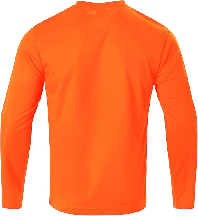 Mens Long Sleeve T-Shirts Casual Crew Neck Tee Shirt Summer Soft Running Swimming Cycling Fishing Tops