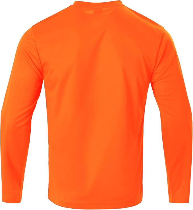 Mens Long Sleeve T-Shirts Casual Crew Neck Tee Shirt Summer Soft Running Swimming Cycling Fishing Tops