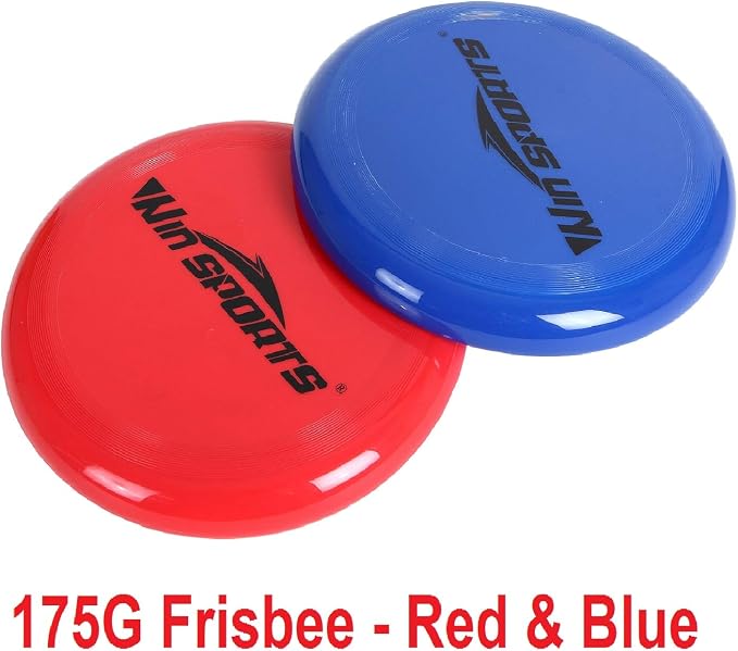 Win SPORTS Folding Disc Toss Game Set - Flying Disc Toss Dunk Game Set - Includes 2 Disc Targets with Bean Bag & 2 Flying Discs & Carrying Case - Great for Backyard,BBQs,Tailgating