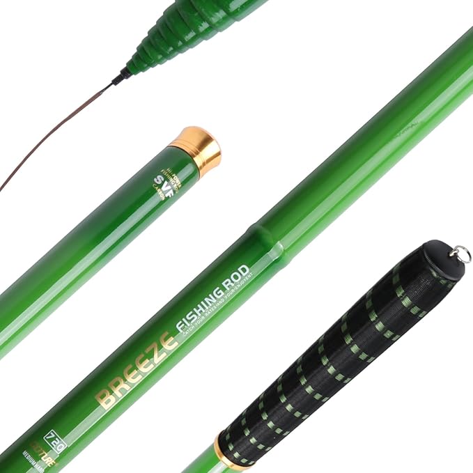 Goture Telescopic Tenkara Fishing RodPortable Hand Fishing Poles 12-24Ft | Reinforced ultralight blank resists cracking on hard runs; ideal all-round length for stream, pond & lake bank fishing
