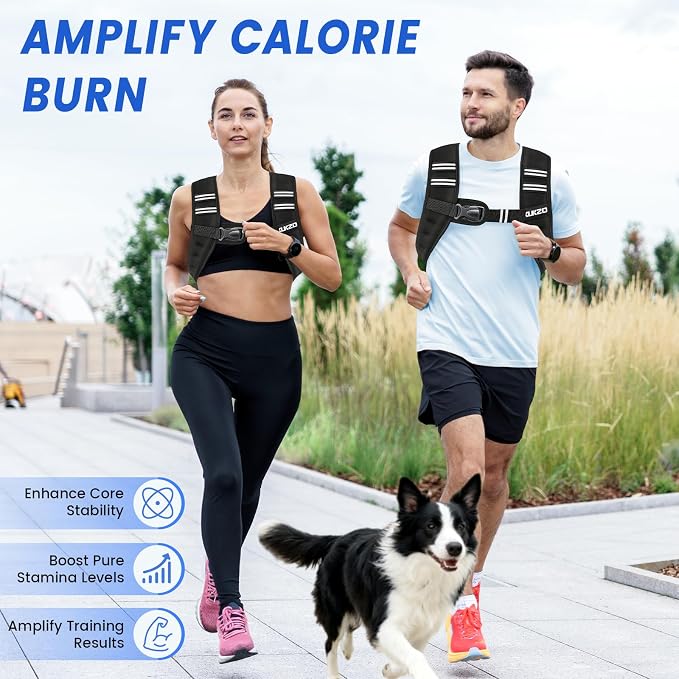 Weighted Vest Woman 6/8/12/16/20/25/30lb Weight Vest for Women Men Body Weight Vests for Walking Strength Training Running Workout Jogging Fitness