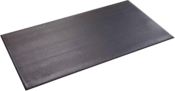 Supermats Heavy Duty Equipment Mat 20GS Made in U.S.A. for Indoor Cycles Exercise Upright Bikes and Steppers (2 Feet x 3 Feet 10 In) (24-Inch x 46-Inch) (60.96 cm x 116.84 cm) , Black