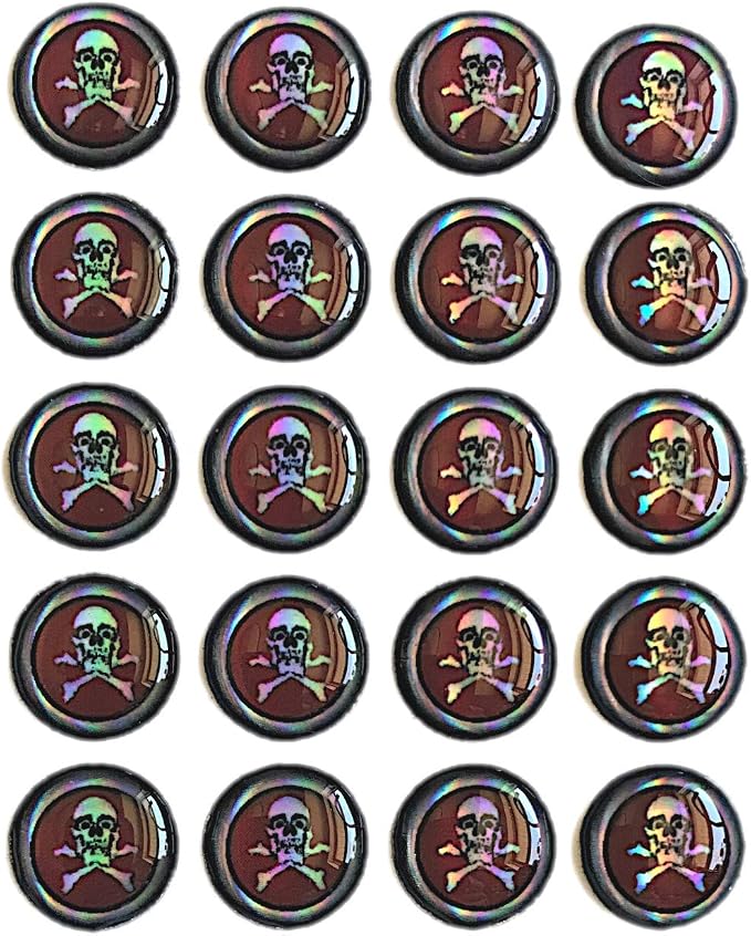 Brule 3-D Holographic Epoxy Fish Eyes (5mm-20mm) 60 Pack, Handpoured, Fishing Fly Tying Lures DIY Crafts