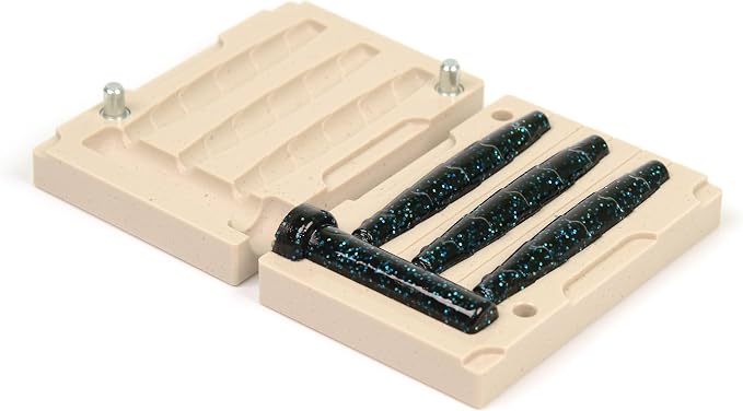 Soft Plastiс Lure Mold Making Injection Molds Fishing Googan Rattlin NED Stick 3'' Three Cavity