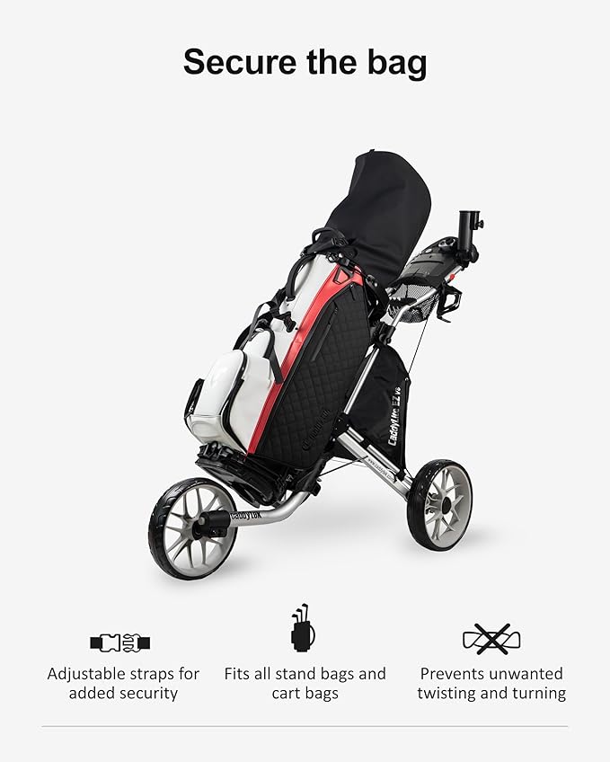 Caddytek Golf CaddyLite EZ Fold V8 3-Wheel Push Cart
