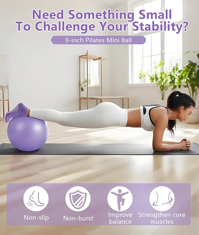 Pilates Ring Set with Adjustable Resistance - Full Body Workout Kit for Women, Portable Travel Bag & Anti-Slip Accessories