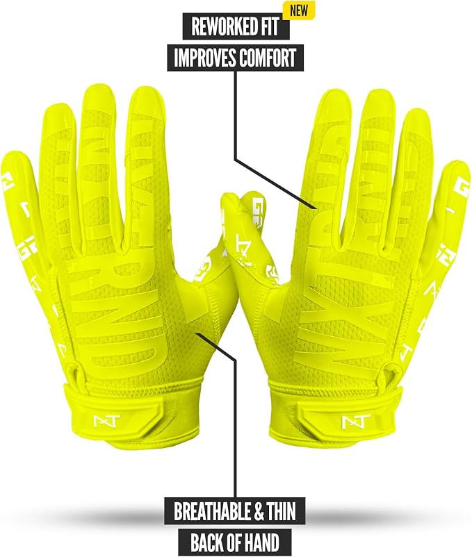 Nxtrnd G2 Pro Football Gloves, Men's Ultra Sticky Elite Receiver Gloves