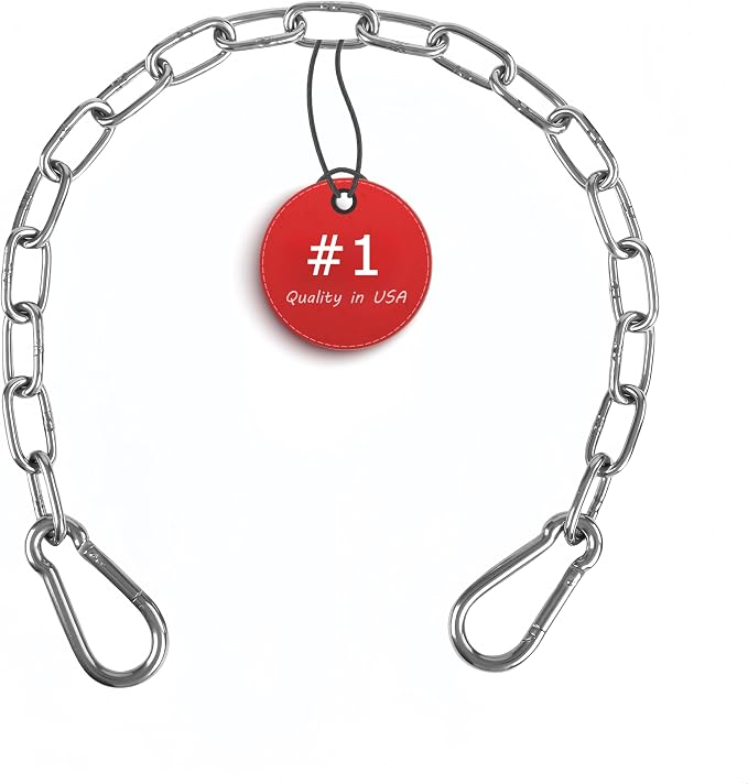 Heavy Duty Chain 440LB 40" Chains for Heavy Bag, Hammock, Swing, Outdoor Indoor Use, Rust-Resistant Secure Hanging