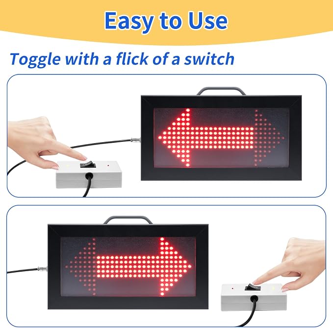 YZ LED Basketball Possession Indicator with Aluminum Frame,Portable Possession Arrow Basketball for Referees,Sports Electronic Equipment with Toggle Switch for Sports