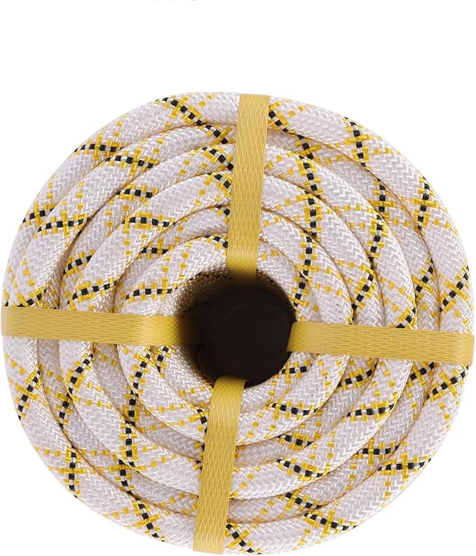 Arborist Rope Climbing Rope 48 Strands Polyester Rope(1/2in x 100 ft) for Climbing Tree Swing Pulling Sailing