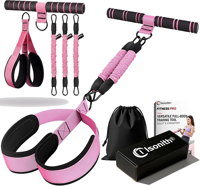 Upgrade Pedal Resistance Band with Handle, 2026 Multi-Functional Adjustable Resistance Band for Full-Body Workouts, Home Fitness Foot Pedal Resistance Band, Unisex Sit-up Training Equipment