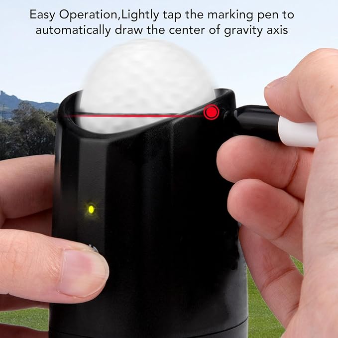 Ejoyous Oscillating Golf Ball Marker, Golf Ball Alignment Centrifugal Balancer High Speed 10000 RPM Electric Motor, for Drive Accuracy Easy Alignment Marking Tool