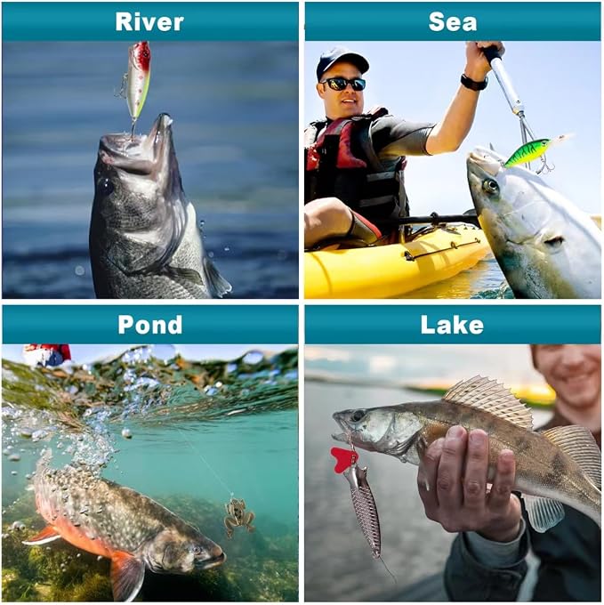 Fishing Lure Advent Calendar 2026 Christmas Countdown, 24 Days Lure Fishing Kit, Xmas Fishing Gift for Fisherman Adult Men Teen Boys