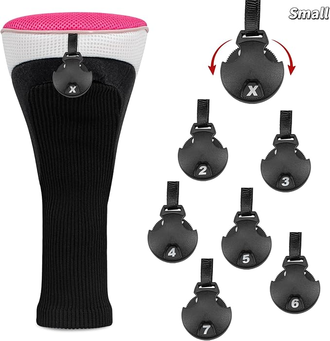 Wood Headcover Golf Club Covers Driver Headcovers Nylon Head Covers Designed to Fit All Woods - 3/4/5/6 Pack/Set Golf Accessories Suitable for Men and Women