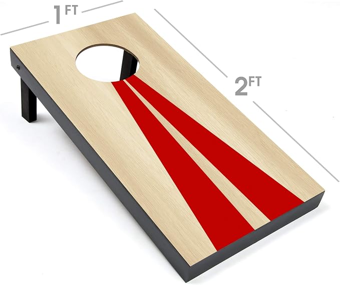 GoSports 2 ft x 1 ft Portable Size Cornhole Set - Ready To Play with 6 Bean Bags and 2 Conrhole Boards - Great for Indoor, Outdoor, Family Events, Game Nights, and Backyard Play