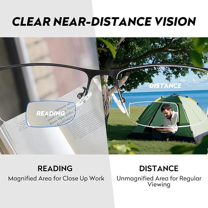 SKYOAK 2 Pack Premium Reader Sunglasses for Men with UV400 Protection Outdoors, TR90 Lightweight Tinted Reading Glasses