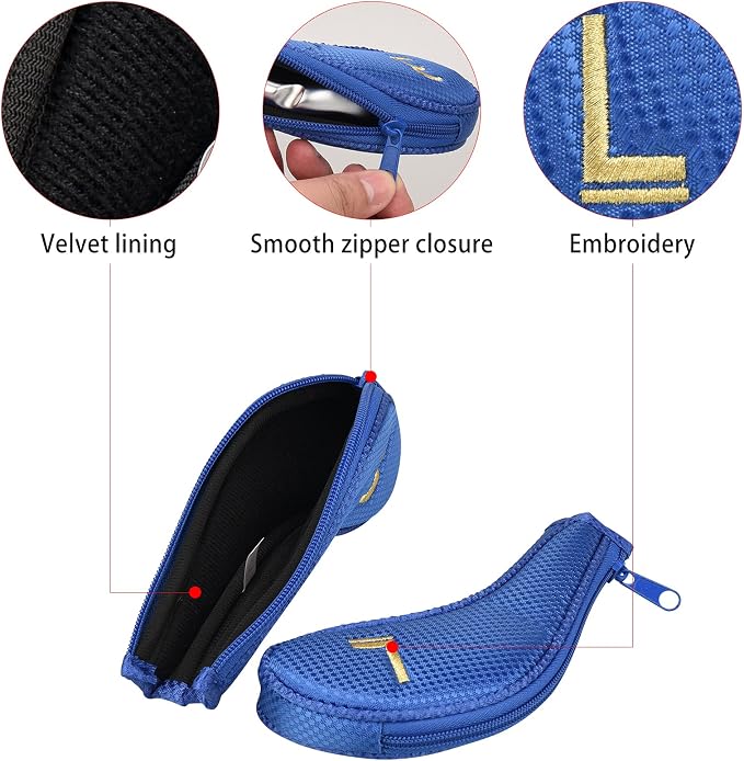 11pcs/Set Golf Club Sock Iron Head Covers Headcover with No. on Both Sides Suitable for Right and Left Handed Golfer Zipper Closure