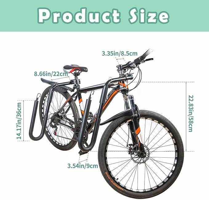 Bicycle Surfboard Racks, Bike Surf Board Compatible with Shortboards, Longboards, SUP Paddleboards, Outdoor Sports Surfing Wakeboard Carrier Mount for Bike, Quick Release Bars
