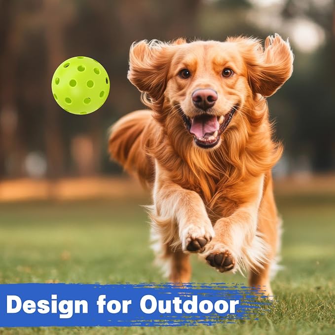 SAYAYA 24/50 Pack Outdoor Pickleball Balls Premium High Visibility Pickleballs Stable Flight & Consistent Bounce 40 Holes Pickle Balls with Mesh Bag for Beginners, Tournaments, Family & Outdoor Play