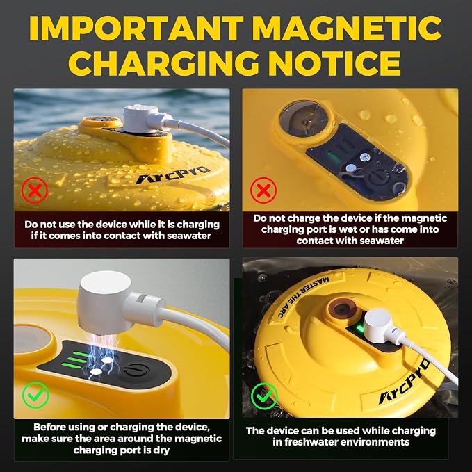 Floating & Rechargeable Bait Bucket Aerator, IPX7 Waterproof with Magnetic Charging, Ultra-Quiet Bubbler for Live Minnows, Portable Aerator for Fishing