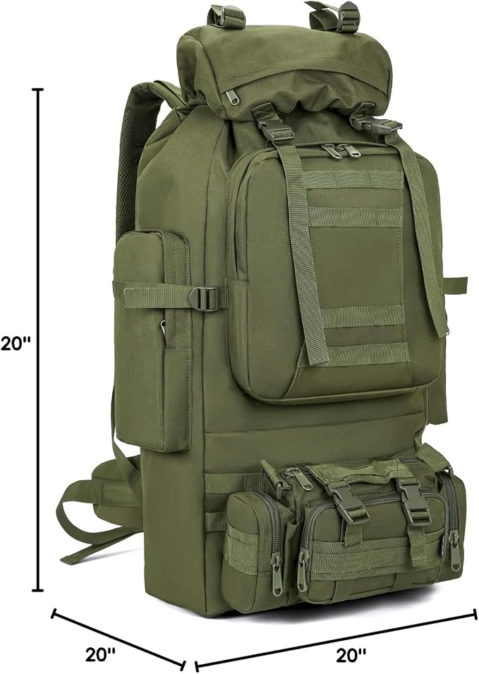 100L Camping Hiking Backpack,Molle military Tactical rucksack backpack,Waterproof Lightweight Hiking Backpack