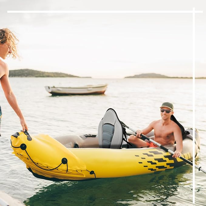 Lewtemi Thicken Kayak Seat with Back Support Canoe Paddle Board Seat with Detachable Storage Bag Adjustable Sit on Top Paddleboard Cushion for Kayaking Canoeing Rafting