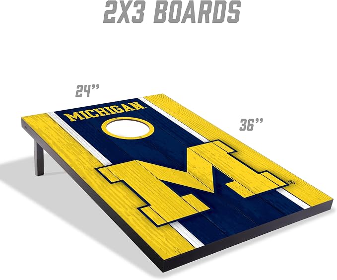 YouTheFan NCAA 2' x 3' Portable Cornhole Game with Logo Bags