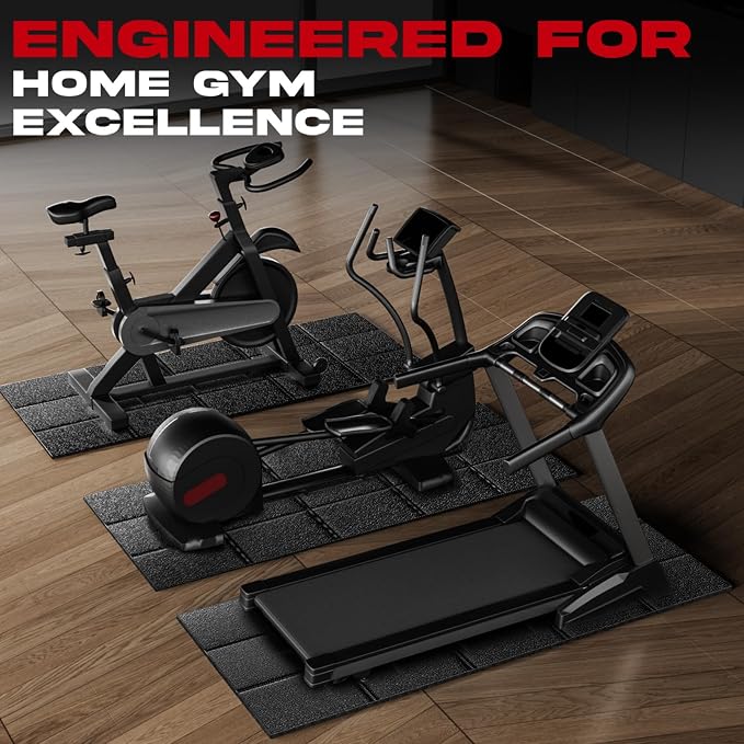 Treadmill Mat – 79" x 39", 0.2" Thick Non-Slip Walking Padl Mat for Carpet Floors & Hardwood, Shock Absorbing Exercise Mat & Under Treadmill Mat for Floor Protection in Home Gym