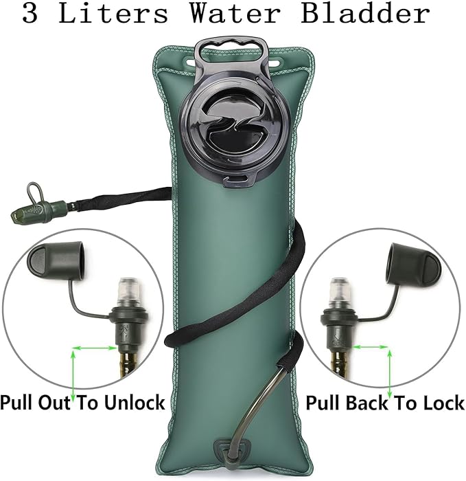 Insulated Hydration Pack Hiking Water Backpack Running Vest with 3L TPU Bladder Bag for Marathon Cycling Men