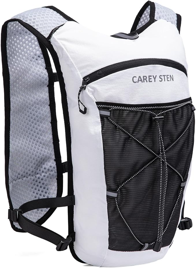Carey STEN Lightweight Running Hydration Vest, Breathable Outdoor Backpack for Trail Running, Hiking, Cycling & Marathon, Suitable for Both Men and Women