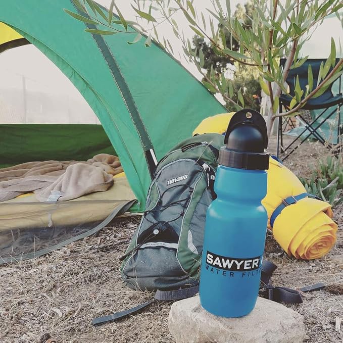 Sawyer Products SP140 Personal Water Bottle Filter, 34-Ounce,Blue (Pack of 2)