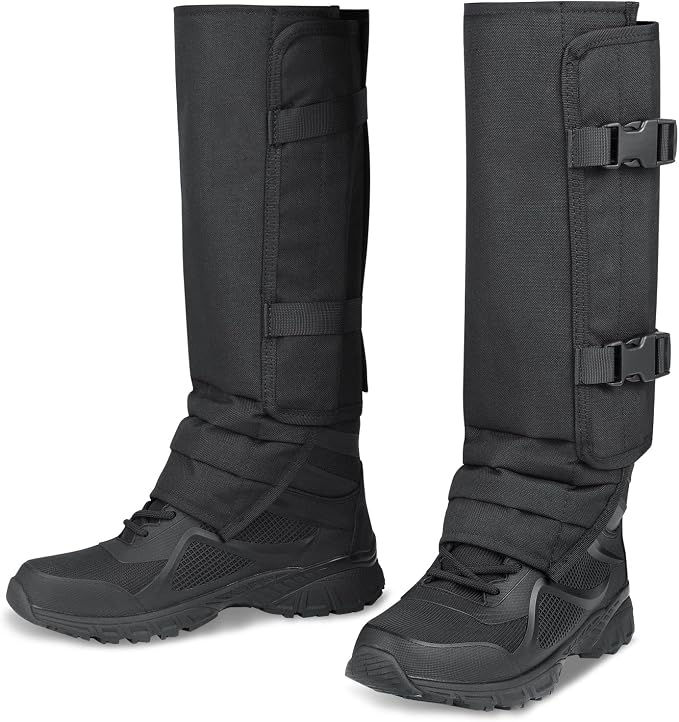 UIIHUNT Snake Gaiters, Waterproof Snake Chaps Snake Gaiter for Men Women, Adjustable Snake Bite Protection Snake Guards